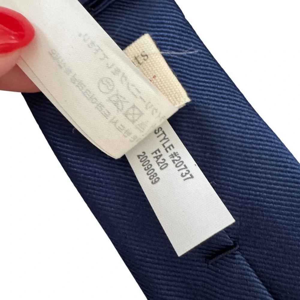 Crewcuts J.Crew Boys Necktie 100% Silk Navy Blue Twill Formal Wedding Tie 42